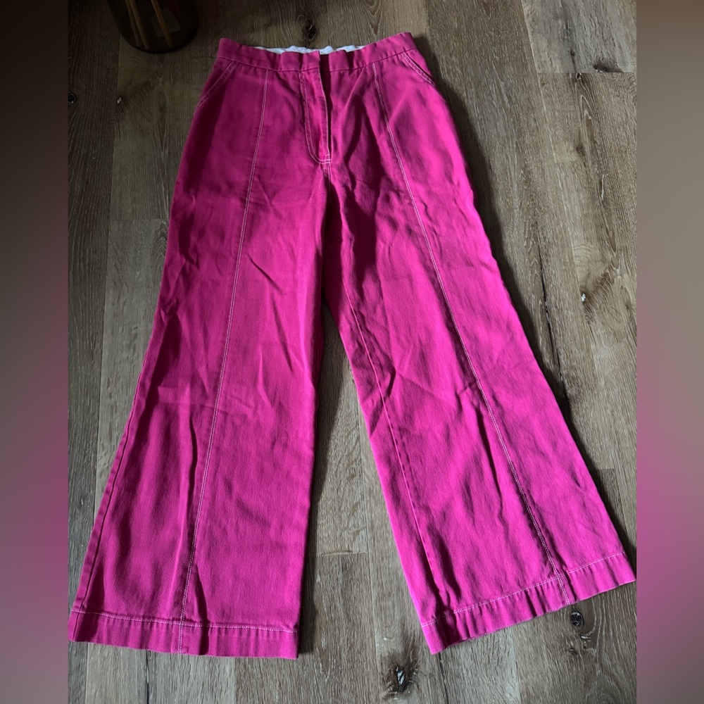 Thebe Magugu‎ Pink Wide Leg Pants Size M